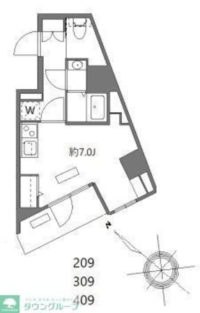 エヌステージ西船橋市川の物件間取画像